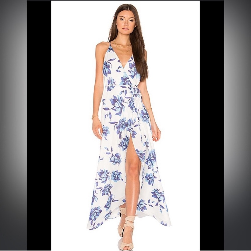 Yumi Kim Rush House Maxi Dress Blue Bell Size Small